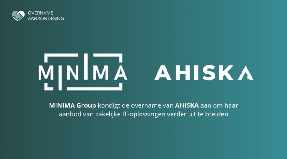 Banner overname AHISKA door MINIMA Group